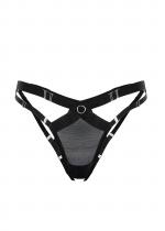 Черные открытые сзади трусики Allegra